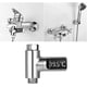 thumbnail image 2 of LED Shower Thermometer, 5~85C Digital Thermometer, with 360 Rotating Thermometer, LED Water Meter, Shower Water Thermometer for Elderly Children, 2 of 5