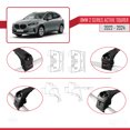 thumbnail image 4 of Compatible with BMW 2 Series Active Tourer 2022-2024 ACE-2 Car Roof Rack Cross Bar Black Aluminium 2 Bars, 4 of 9
