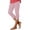 Pink, variant on QHFBli Capri Leggings for Women 2026 Summer Casaul High Waisted Knee Length Stretchy Workout Yoga Cropped Capris Pants
