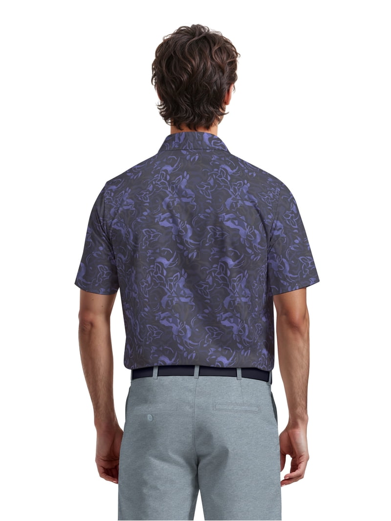 CPG GOLF 花柄 ネイビー シャツ サイズ3 新品 Ben Hogan Men's & Big Men's Performance Nocturnal Tropical Short