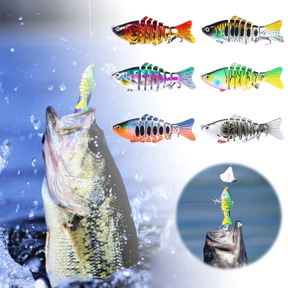 TIELUTT Swimming Crankbait Hard for Freshwater & Saltwater Fishing Slow Sinking Baitcaster Rods 1 Piece Baitcaster Combo Rod and Reel compatible with Mach 2 Baitcaster Combo Baitcaster Rod Socks Bait