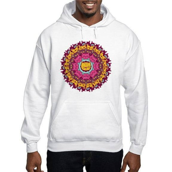 CafePress - Mandala Cats Sweatshirt - Pullover Hoodie, Hooded Sweatshirt