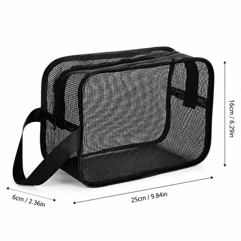 heavy duty black vinyl mesh toiletry travel bag Large Hanging Multi-Toiletry for Men B690 Make on the go easy by keeping all your toiletries organized and in one place with the Simplify hanging mesh toiletry bag Protege Travel Polyester Hanging Toiletry