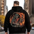 thumbnail image 2 of Big and Tall Men Hoodie Plus Size Hooded Sweatshirt Fleece Pullover 3XLT H2 5KPD G17, 2 of 8