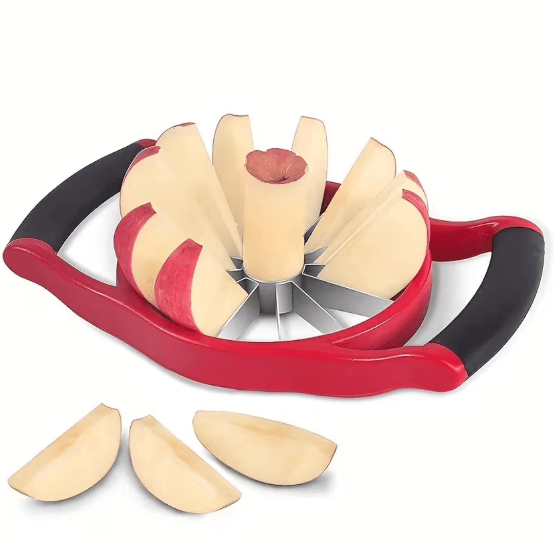 Apple Cutting Machine Slicer, Stainless Steel Apple Corer, 4.72-Inch Apple Slicer Tool With 12 Ultra Sharp Blades, Lightweight Apple Slicer And Corer With Anti Slip Handle
