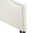 thumbnail image 5 of GDF Studio Stroelitz Contemporary Fabric Full/Queen Headboard with Nailhead Trim, Ivory, 5 of 6