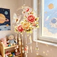 thumbnail image 6 of Clearance! Suncatcher Window Hanging Ornament Floral Butterfly Acrylic Wind Chime with Crystal Pendant for Home Bedroom Living Room Window Garden Boho Wall Art Decor, 6 of 7