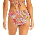 thumbnail image 5 of Jessica Simpson Women's Paisley Print Keyhole Swim Bikini Top and Bottom Collection (Bottom, Purple, XL), 5 of 6