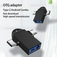 thumbnail image 3 of Household Hotel Phone USB to Adapter Cellphone Type-c Adapter Portable High Speed Low Delay Keyboard Flash Disk OTG Converter with Lanyard Red, 3 of 8