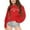 Red, variant on Girls Casual Oversized Crewneck Pullover Sweatshirt, Long Sleeve Lightweight Top with New York Letter Graphic, Baggy Trendy Patriotic Style for Everyday Comfort