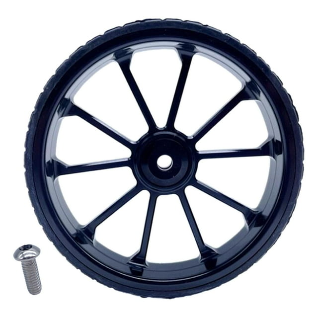 koolsoo Vélo Pliant Easywheel Vis 3,94 Pouces Easy Wheel pour Porte-Bagages Arrière Noir