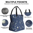 thumbnail image 2 of Sun and Planet Gothic Pattern Drawstring Insulated Lunch Bag for Women, Stain-Resistant Large Lunch Tote with Multi-Pockets for Work Office, 2 of 4