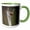 Green/White, variant on 3drose, British Columbia, Kamloops, Marsh Wren-cn02 Ldi0040 - Larry Ditto, 11oz Two-tone Green Mug