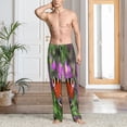 thumbnail image 2 of KLL Peacock butterfly Mens Pajama Pants for Men,Mens Lounge Pants,Funny Gifts for Men,Men's Pajama Bottoms-Medium, 2 of 6