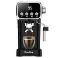 thumbnail image 2 of 20 BAR Slim Vertical Espresso Machine with Milk Frother, Built-in Cup Warmer, 43 OZ Detachable Tank, for Rich Espresso, Americano, Latte, Compact Space-Saving Design, Screen Button,Black, 2 of 10