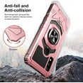 thumbnail image 7 of Compatible for AT&T Maestro 3 Case w/Tempered Glass Screen Protector [Military Grade] Ring Car Mount Kickstand Shockproof Hard Phone Case - Rose Gold, 7 of 7