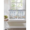thumbnail image 4 of Blue Beige Coastal 2 Panel Kitchen Curtains for Small Windows, Beach Starfish Summer Eucalyptus Ombre Bathroom Tier Curtain, Short Window Treatment for Bedroom/Living Room 55"x36", 4 of 6