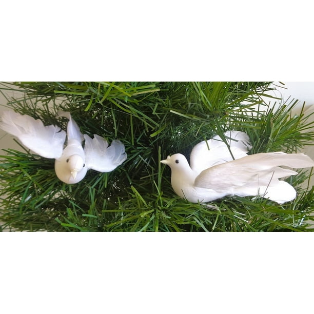 White Dove 6 Inch Flying Per Three For Christmas Easter Weddings Church Walmart Com Walmart Com