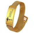 thumbnail image 3 of Magnetia Stainless Steel Id Bracelet, Christians Bracelet for Men Women, 3 of 3