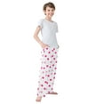 thumbnail image 4 of FORMRS Kids Pajama Pants with Pockets Size 6-8Y Boys Lounge Sleep Bottoms, Purple Polka Dots, 4 of 8