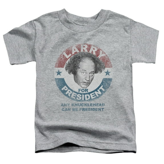 Three Stooges - Larry For President - Toddler Short Sleeve Shirt - 3T
