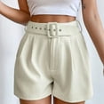 thumbnail image 6 of SOMER Womens Shorts Casual High Waist Dressy Shorts Summer Loose Wide Leg Shorts with DIY Belt, 6 of 7