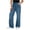 Blue, variant on Mens Bootcut Baggy Jeans Stretch Flared Wide Leg Old Money Jeans Lightweight Vintage Stylish Casual Denim Pants Size S-2XL Sky Blue