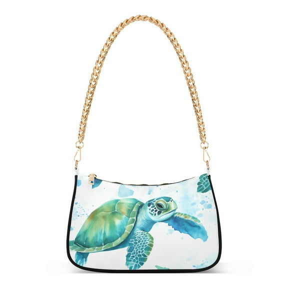 TurtlesWomen Small Shoulder Bag Crossbody Tote Hobo Bags Purse Clutch Handbags with Chain Strap for Women