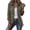Army Green, variant on Women's Ruffle Jacket Lapel Double Breasted Open Front Print Cardigan Fashion Vintage Causal Outwear (M, Beige)