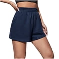 thumbnail image 1 of Birdeem Femmes Décontracté Été Taille Élastique Sport Ample Short Uni, 1 of 1