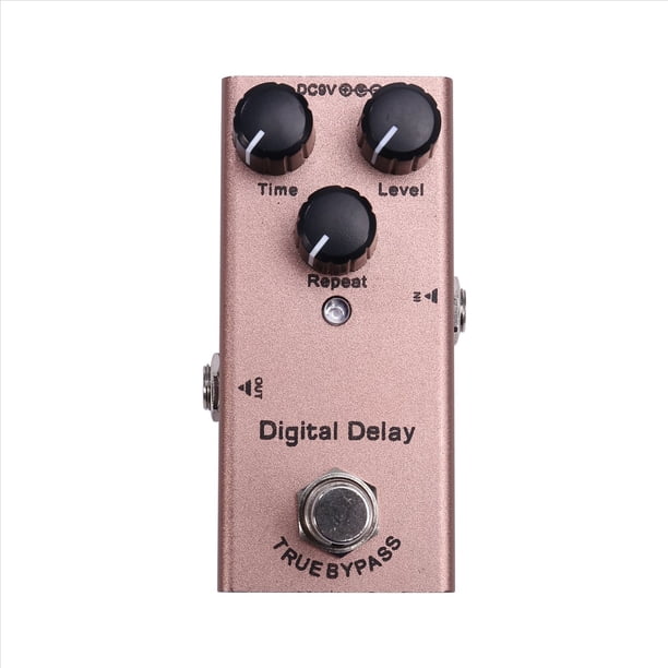 Mini Pedal de Efecto de Guitarra Eléctrica Pedal de Guitarra Eléctrica Retardo Digital para Guitarra Eléctrica