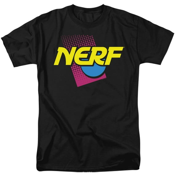 Nerf 90S Logo S/S Adult 18/1 T-Shirt Black