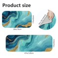 thumbnail image 3 of Blue and Gold Marble Pattern Kitchen Mat Set Of 2,Anti-Fatigue Floor Mats, Non-Slip Standing Mats for Kitchen, 47x17 and 30x17 Inches, 3 of 4