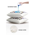 thumbnail image 4 of Pack of 2 Outdoor Pillow Covers, Happy Carnival Gnomes Waterproof Square Throw Pillowcase Cushion Decorative Pillow Covers for Couch Patio Tent, 18x18 in, 4 of 6