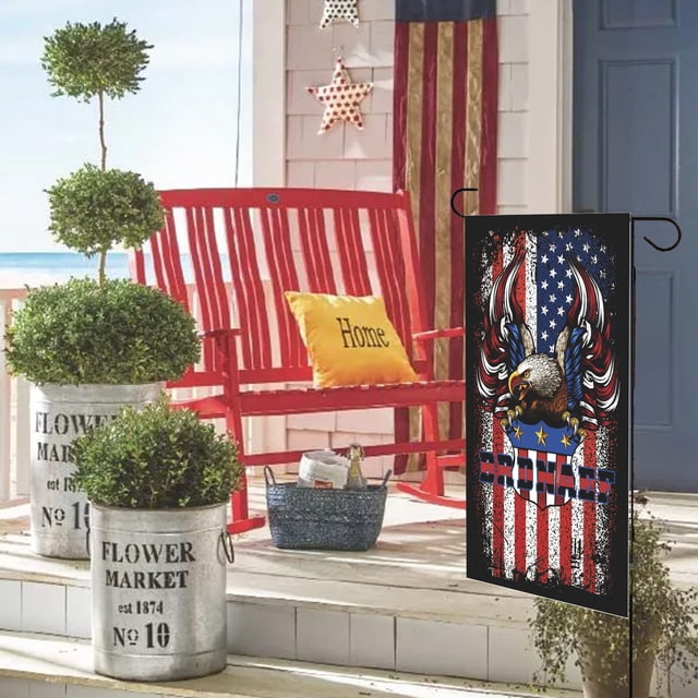 PatrioticS Garden Flag Double Sided USA Flag USA 4th July Independence Day Home Farmhouses Decor 12x18 Inch