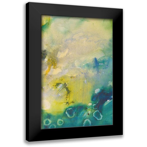 Gardner, Jennifer 11x14 Black Modern Framed Museum Art Print Titled - Turquoise Flow III