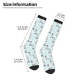 thumbnail image 2 of KLL Poodle Playing Skateboard Print Cool Socks Men's Women's Crew Socks Funny Crazy Novelty Stockings, 2 of 6