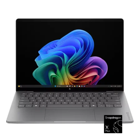 HP - OmniBook X - 14" 2K OLED Touchscreen Laptop - Snapdragon X Plus (2025) - 16GB Memory - 512GB SSD - Copilot+ PC - Meteor Silver