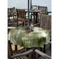 thumbnail image 2 of Outdoor Tablecloth with Umbrella Hole for Patio/Picnic/Party/Camping, Abstract Bohemia Waterproof Table Cloth Round Cover Washable, Modern Minimalist Texture Olive Green (Dia 54"), 2 of 9