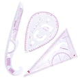 thumbnail image 4 of Necvior French Curved Ruler Craft Sewing Tool Multifunction Measure Ruler Clear Scale, 4 of 12