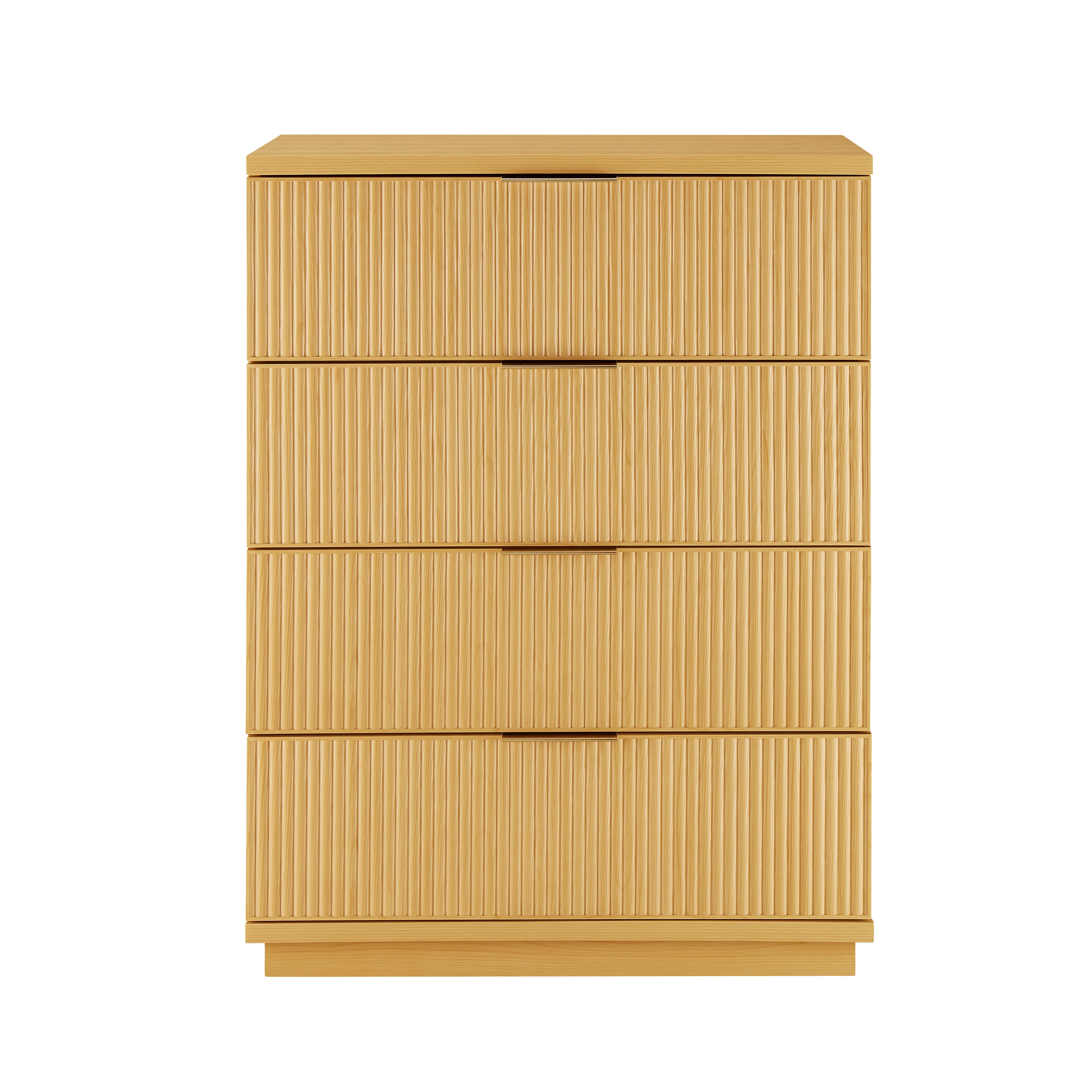 Better Homes & Gardens Lillian Fluted 4 Drawer Dresser, Natural Pine  (图3)