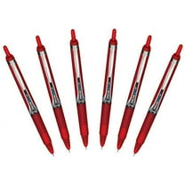 Pilot Precise V7 RT Retractable Rolling Ball Pens, Fine Point, Red Ink, 6 Pack