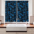 thumbnail image 2 of Ambesonne Camouflage Kitchen Curtains, Dark Tones Hiding, 55"x39", Army Green Black and Blue, 2 of 3