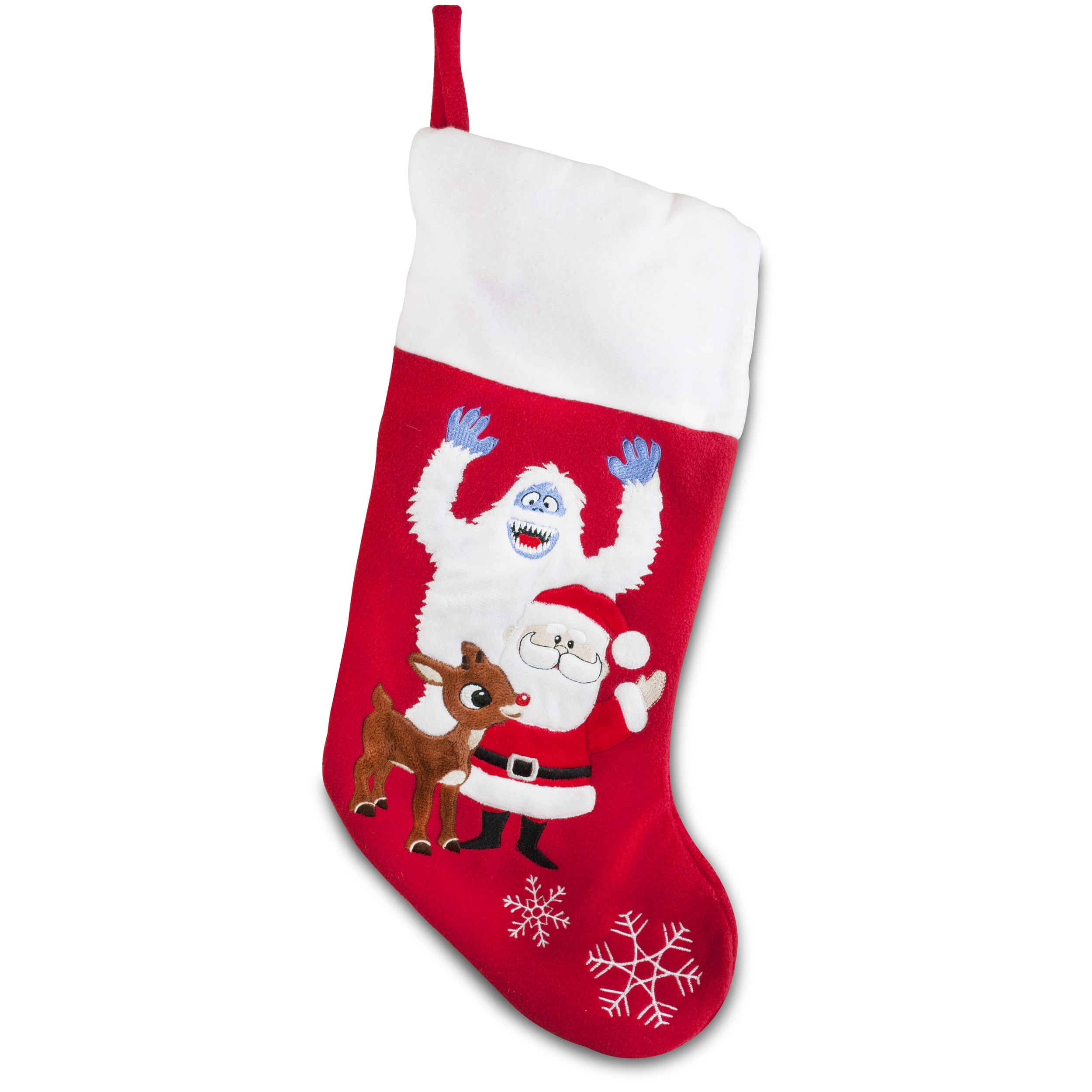 NEW Rudolph The Red Nosed Reindeer Baby Girl Christmas Stocking/Money Holder 