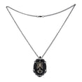 thumbnail image 1 of Collar con Colgante de Jaula Torácica Punk de Negro Retro Vintage con 22 Cadenas Negras Fernando Steampunk collar, 1 of 5