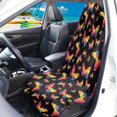 thumbnail image 3 of POLERO Car Seat Towel Cover Sweatproof Warp Kitted Terry Cloth, Compatible with Automotive Seat Covers & Liner, for Cars Trucks SUVs, Rainbow Butterfly Pattern, 3 of 7