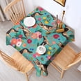 thumbnail image 2 of German Shepherd Dog and Flower Square Tablecloth,Waterproof Square Table Cover,Wipeable Spillproof Washable Table Cover for Home Kitchen Party Decor 60"x60"(152x152cm), 2 of 6