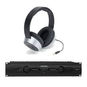 Samson Servo 200 200-Watt Power Amplifier and SR550 Closed Back Headphone Bundle