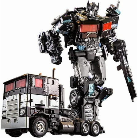 Alloy Deformation Car Robots | Black Optimus Prime Dark Commander 7.4 Inch Action Figure | Manual Assemble Collectible Statue | Limited Edition Ornaments Gifts, Multicolor
