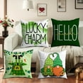 thumbnail image 4 of 18" St. Patrick's Day Clover Pillow, St. Patrick's Day Decoration, Festival Party Decoration, Festival Celebration Supplies, 4 of 5